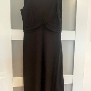 LOFT Black Midi Dress